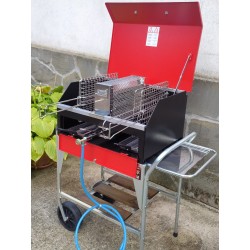 Mod. Brasèiro maxi, braciere a gas per barbecue a cottura verticale